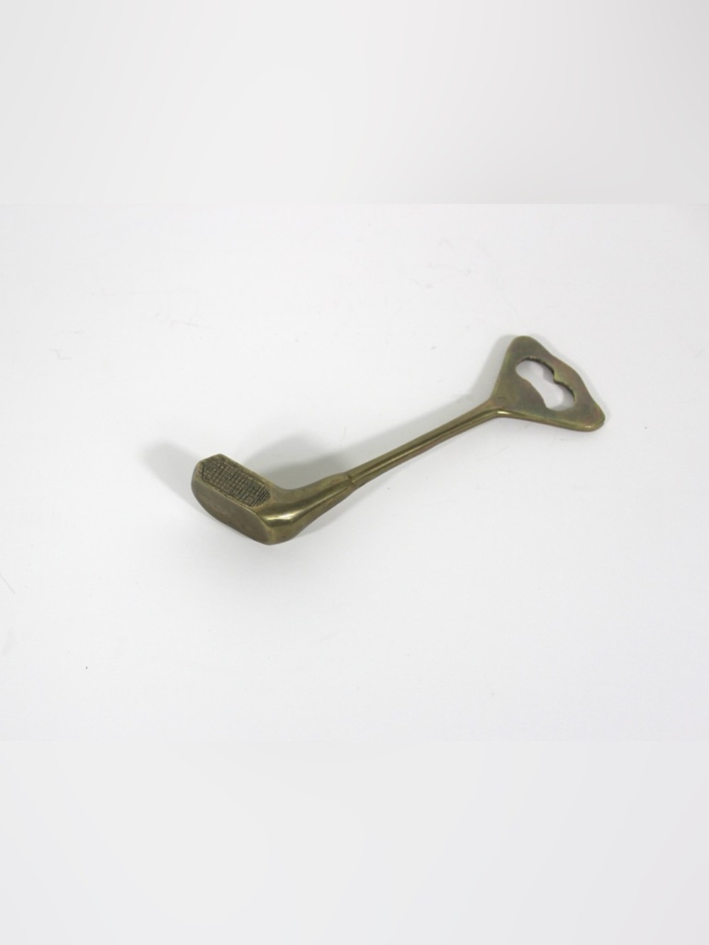 Vintage Solid Brass Golf Club Bottle Opener